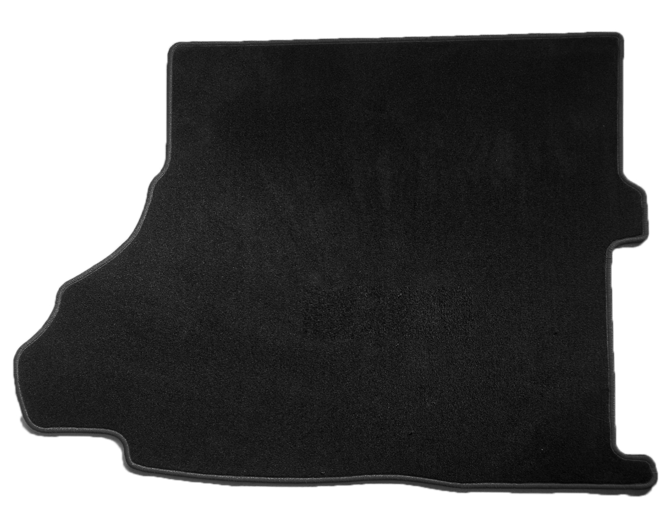 Kofferraumteppich Ford Mustang 15-23 mit Subwoofer Eine Kofferraummatte in schwarz für Ford Mustang 2015-2023 mit Subwoofer.