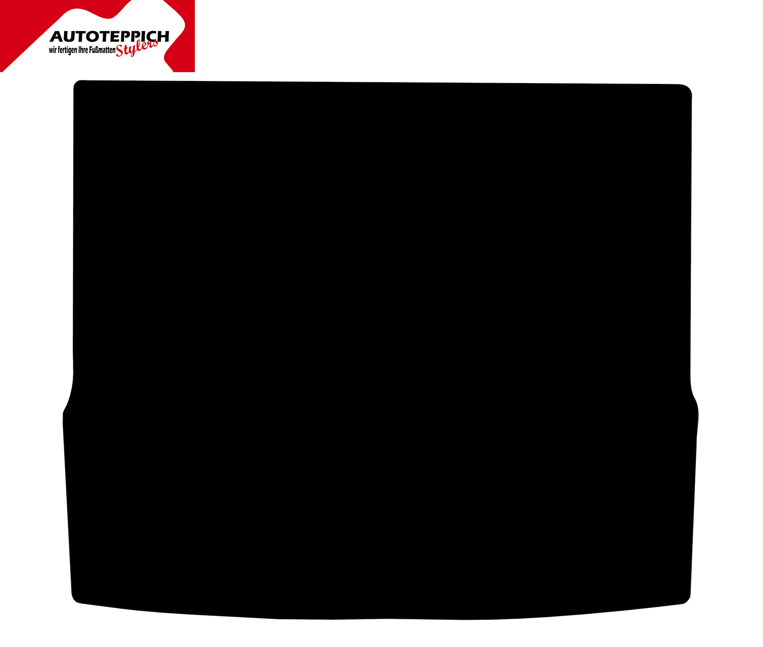 Eine Kofferraummatte in schwarz für Ford Focus Turnier ab 2007.