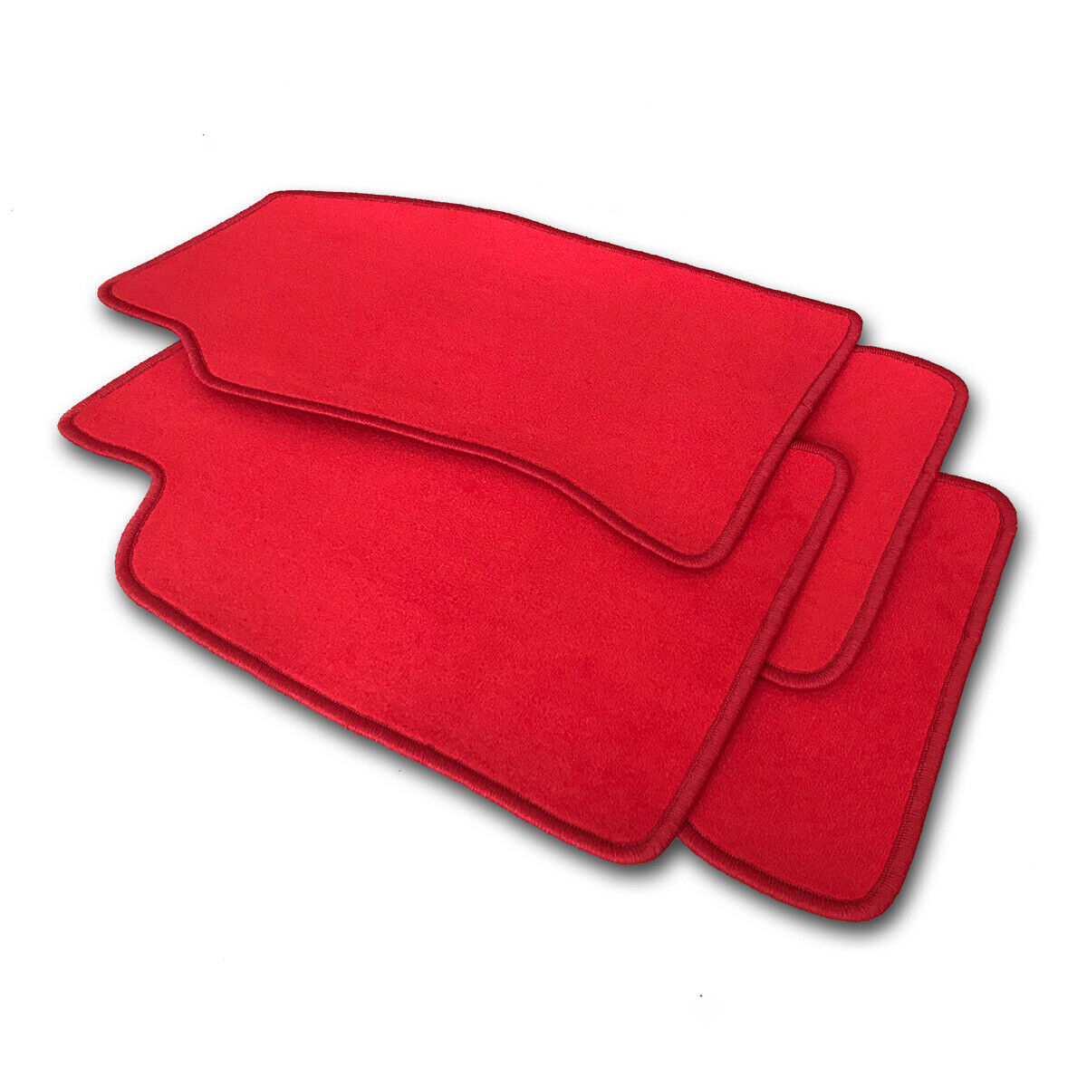 Ein Musterbeispiel von Velours Automatten in der Farbe rot.