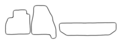 Das Schnittmuster für Fussmatten Renault Kangoo_bebop