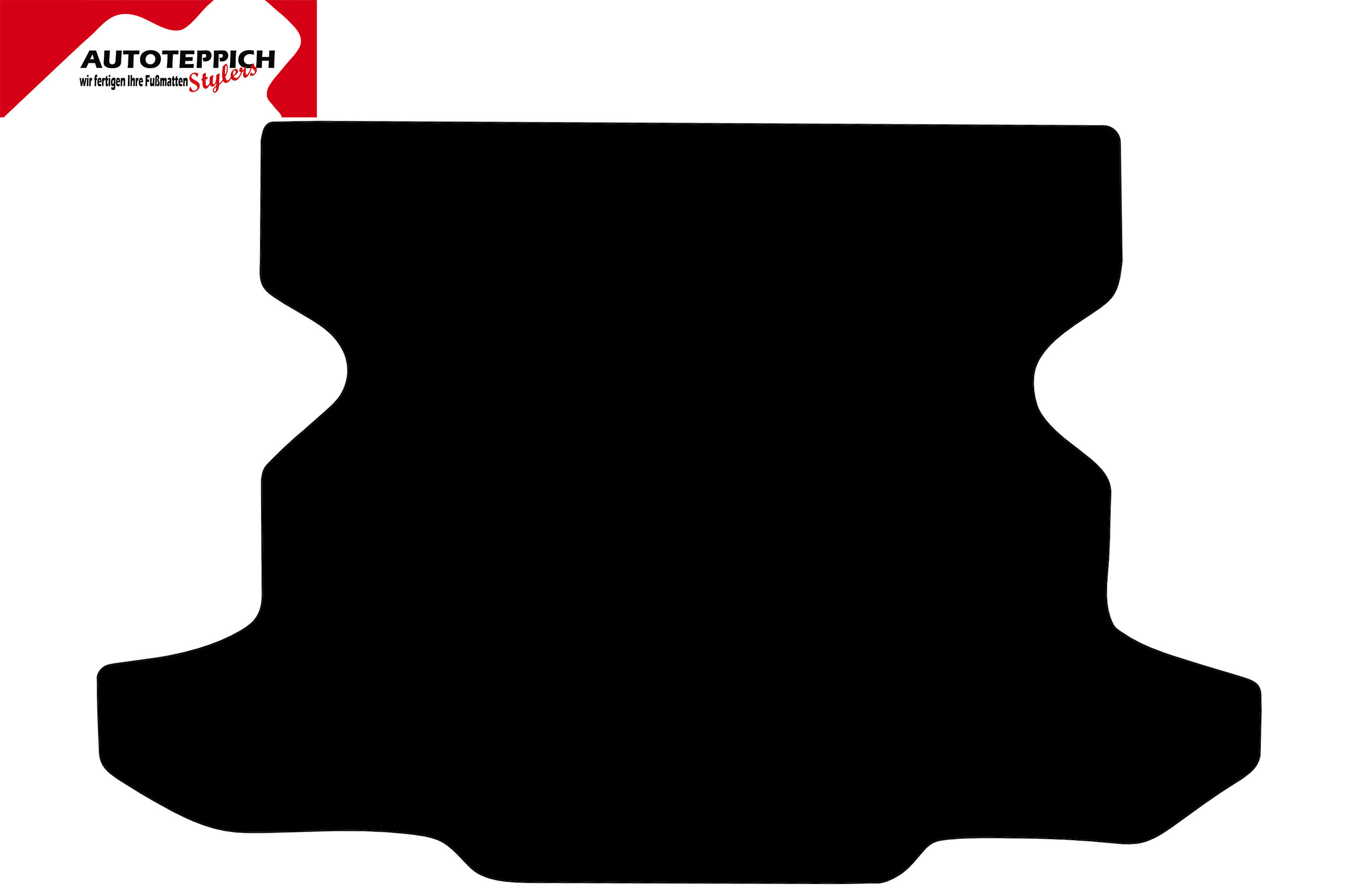Eine Kofferraummatte in schwarz für Chevrolet Corvette C5 Coupe.
