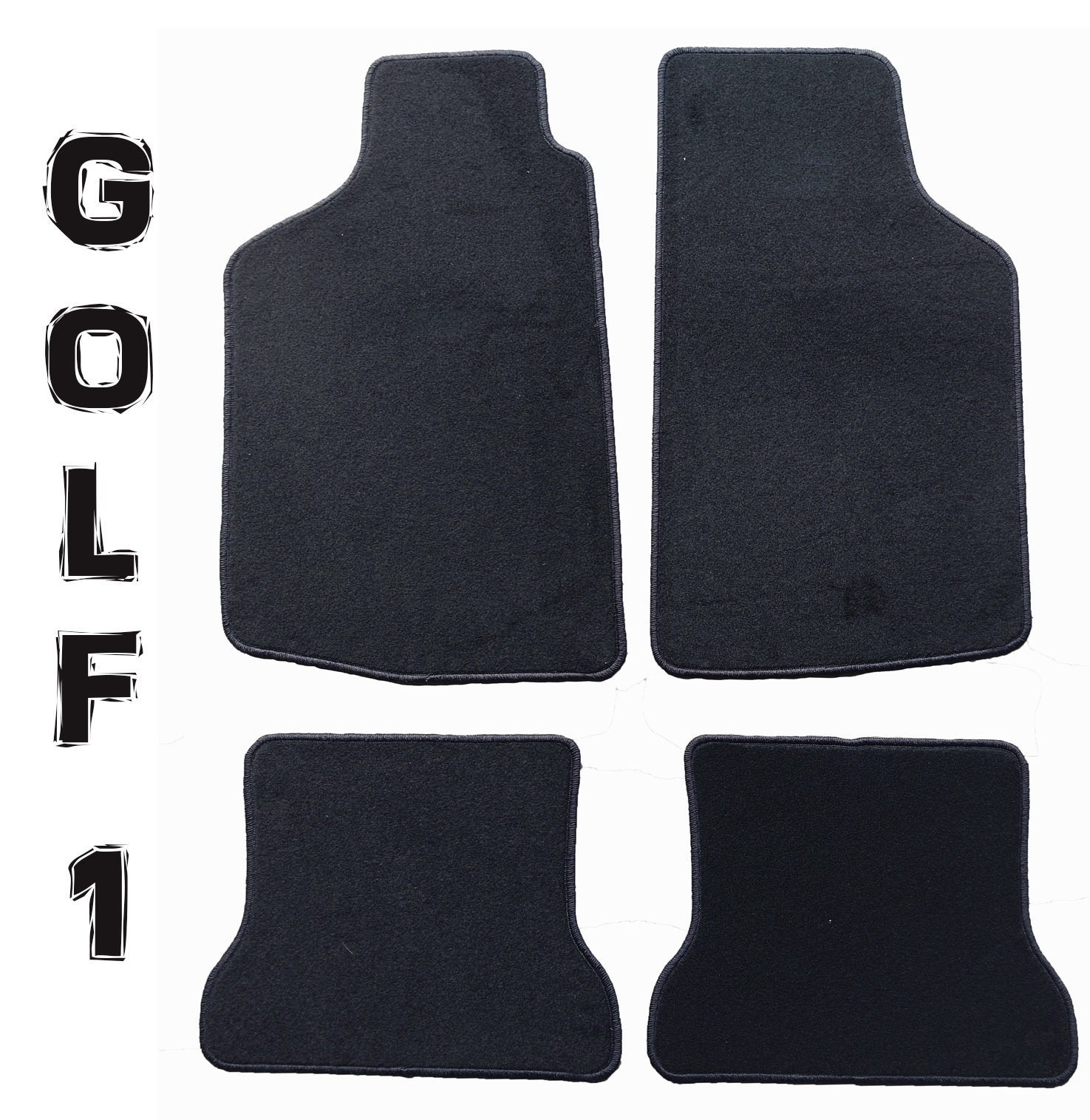 Fussmatten Ebay Plus Golf 1 komplett schwarz